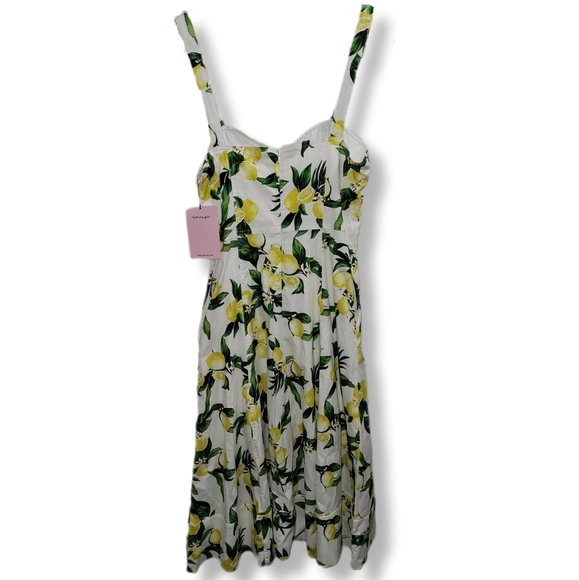 Anthropologie Avec Les Filles Lemon Sleeveless Preppy Coastal Cottagecore Dress - Picture 3 of 10